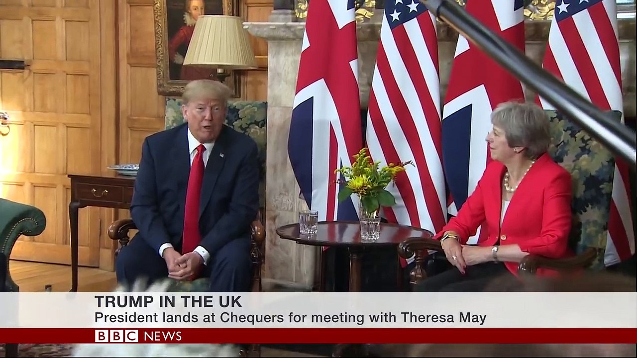 Trump comments on relationship with May - BBC News