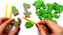 Kinetik Sand Make Figures out of Colored Kinetic Sand Star Man Toys for Kids Creative Video