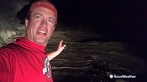 Reed Timmer intercepts fast-moving nighttime flash flood in Utah