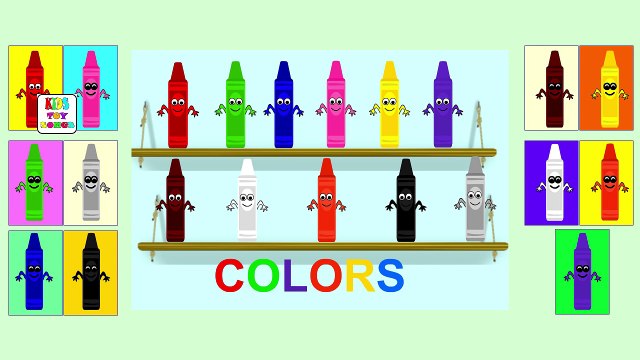 Learning Colors With Crayons | Funny Kids Learning Colors | Colors for Children And Toddlers