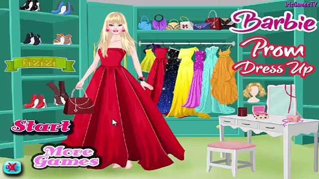 barbie prom dress up games