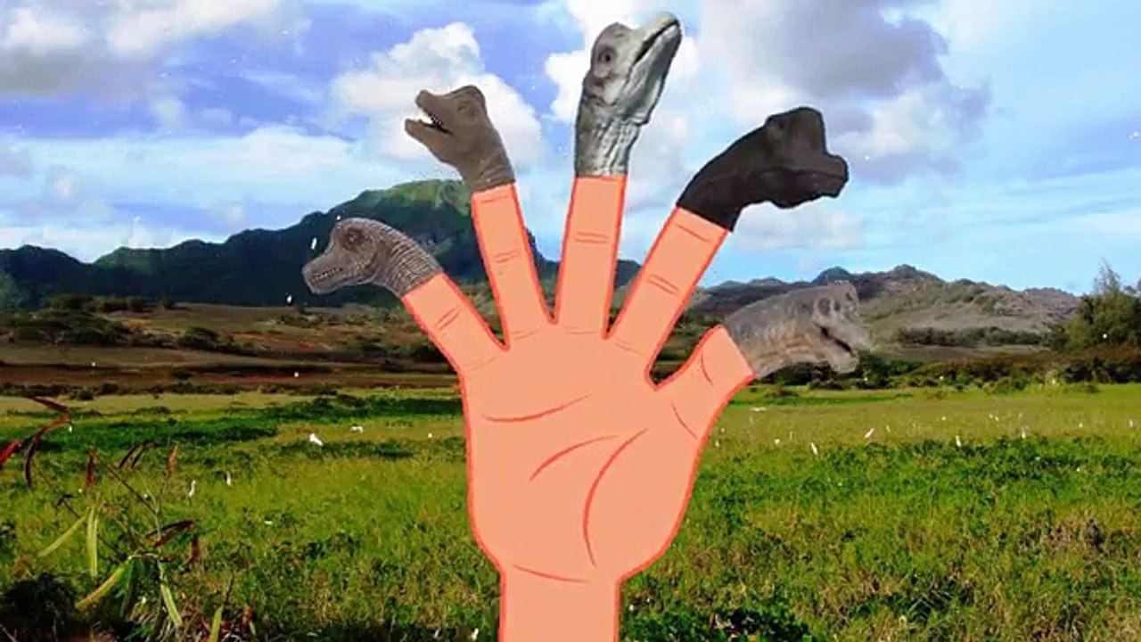 Dinosaur Animation Finger Family Brachiosaurus | Nursery Rhymes | Kids | (Dinosaurs) Daddy Finger