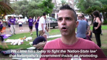Protest in Tel Aviv against "nation-state" bill