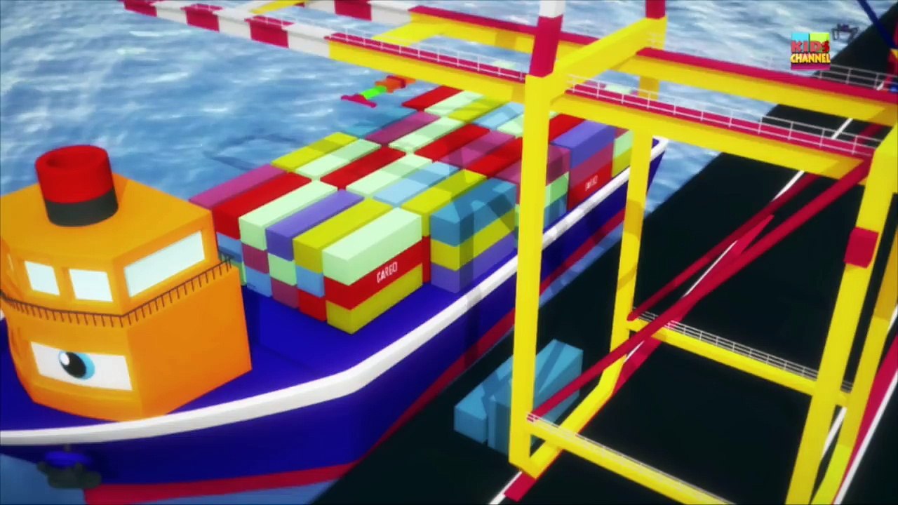 Pick up truck & cargo plane | 3D cartoon cars for children