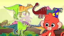 Wrong Heads Dinosaur Cartoon | Mix and Match Ankylosaurus, Spinosaurus, Yinlong, Parasaurolophus