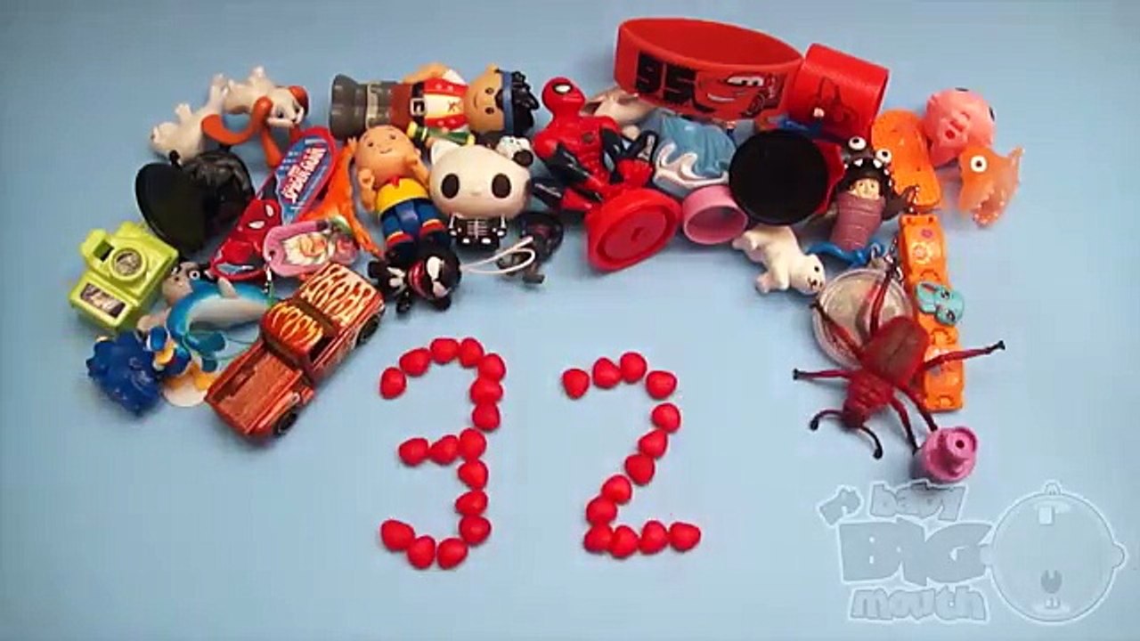 Learn To Count 1 to 60 with Toys and Candy Numbers!