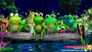 Five Little Speckled Frogs | Part 2 | Nursery Rhymes | By LittleBabyBum!
