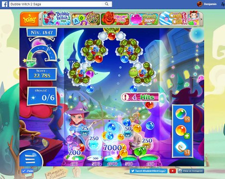 Bubble Witch Saga 2-Level 1847