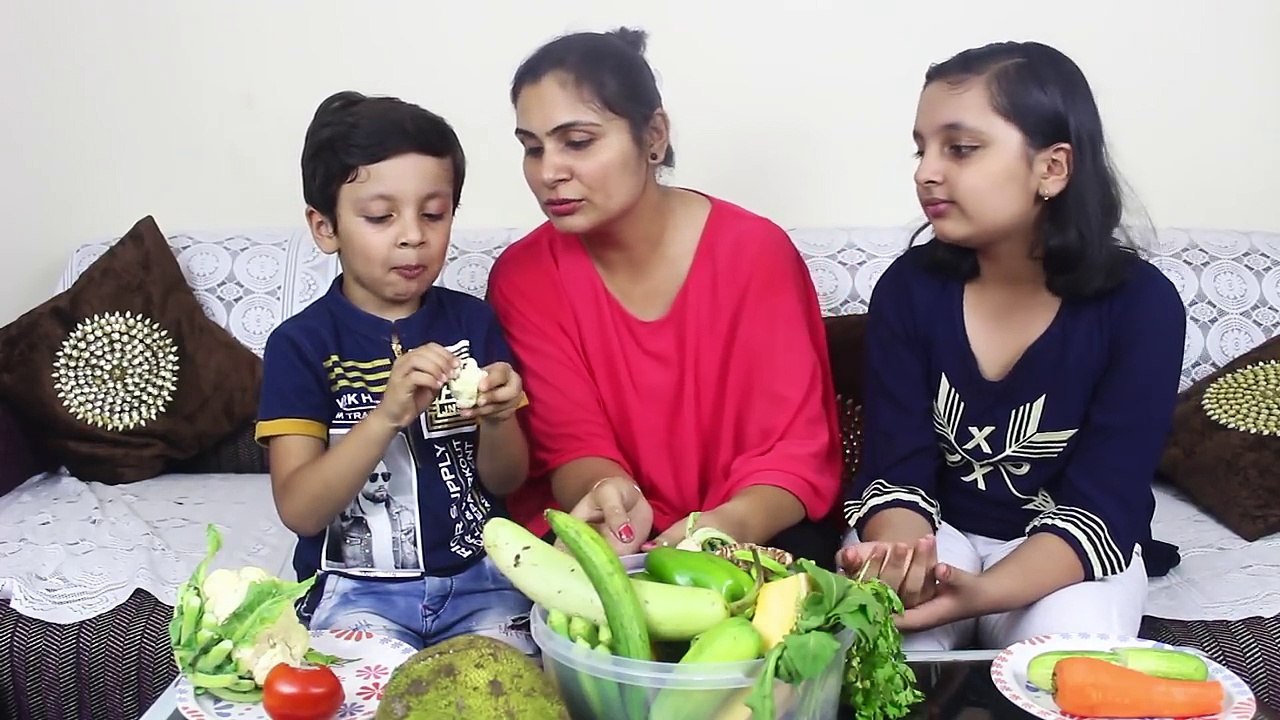 MORAL STORY FOR KIDS || VEGETABLE CHALLENGE || AAYU and PIHU SHOW