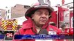 Incendio consumió cuarto piso de edificio en Surquillo