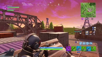 Fortnite Battle Royale 4 kills in a row. XBOX ONE LIVE.