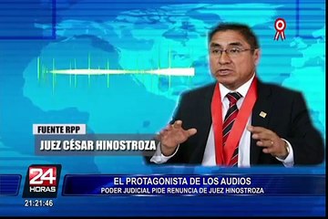 Corte Suprema exige a César Hinostroza renunciar al cargo de juez titular