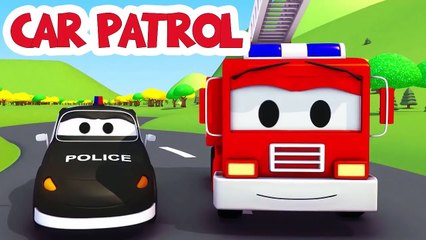 La Super Patrouille, camion pompier et voiture de police, et la coupure de courant à Car City