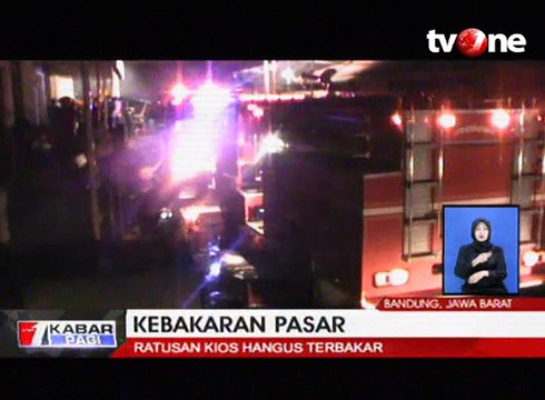 Ratusan Kios di Pasar Gedebage Hangus Terbakar