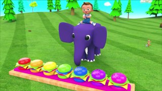 Colors for Children to Learn with Little Baby Fun Play ColorBalls Golf Dinosaur 3D for Kids Toddlers