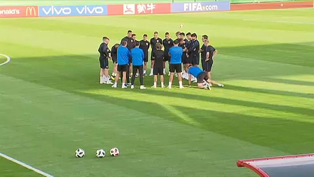 Les Croates se préparent à affronter les Bleus