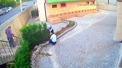 Cemaat Namazdayken Avludaki Ağaçları Kesip Çaldılar