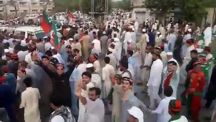 Crowd gone Crazy at Chairman PTI Imran Khan's JALSA