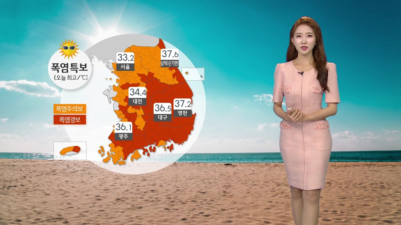 [날씨] 기록적 폭염 맹위...밤사이 열대야 기승 / YTN