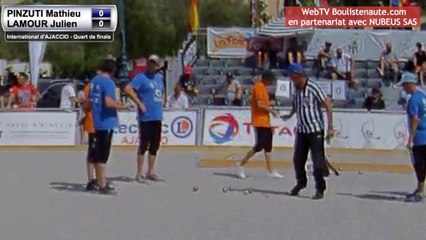 Quart PINZUTI vs HUREAU : International à pétanque de la Ville d'Ajaccio 2018