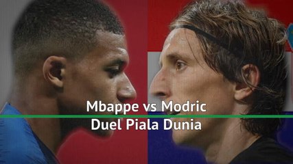 Mbappe v Modric - Duel Piala Dunia