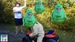 Little Heroes in Real Life Superheroes Fight GHOSTBUSTERS SLIMER with IRL Gru