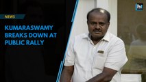 Karnataka CM HD Kumaraswamy breaks down at public event