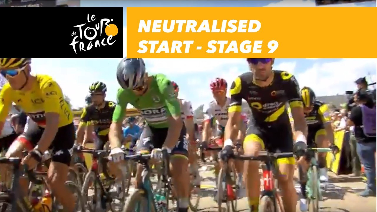 Départ fictif / Neutralised start - Étape 9 / Stage 9 - Tour de France 2018