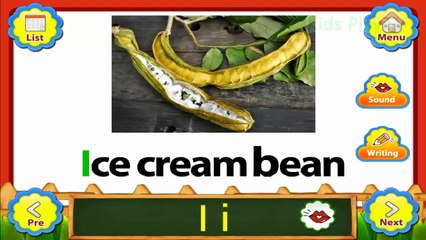 ABC FRUIT and VEGETABLE SONG Phonics - Toddlers, Preschool, baby to learn