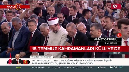 15 Temmuz kahramanları Külliye'de