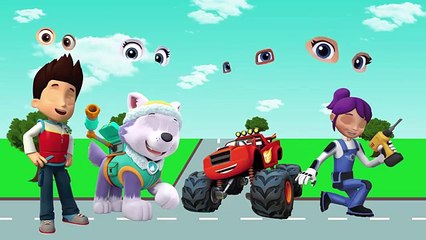 Learning Colors Wrong Mouth Paw Patrol Everest RYDER BLAZE GABBY Nursery Rhymes Songs for Kids