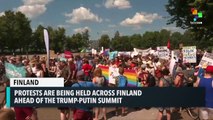 Helsinki Protests Ahead Of Trump-Putin Summit