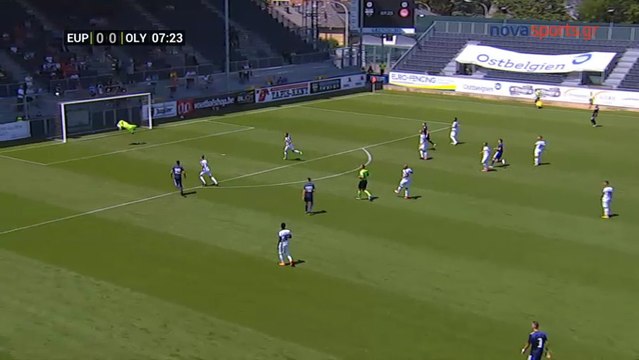 K.A.S. Eupen vs Olympiakos - 1st Half Highlights 15.07.2018 [HD]