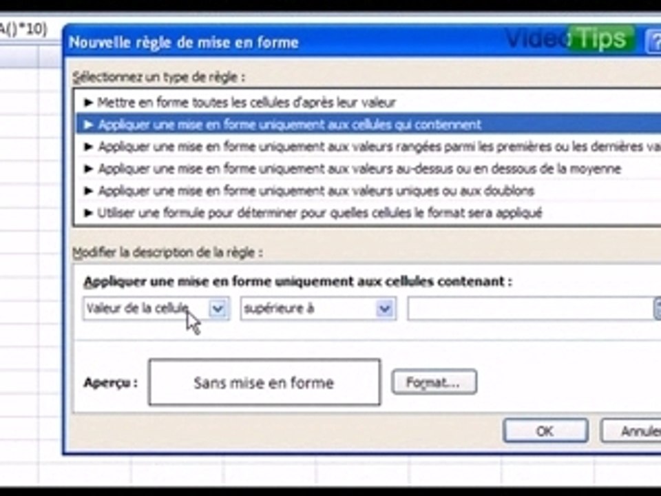 La mise en forme conditionnelle sous Excel (Partie 1)