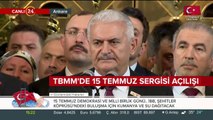 Binali Yıldırım 15 Temmuz sergisinde konuşuyor