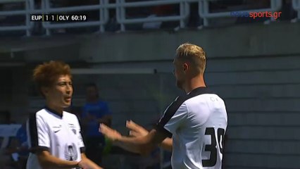 1-1 David Pollet Goal - K.A.S. Eupen vs Olympiakos - 15.07.2018 [HD]