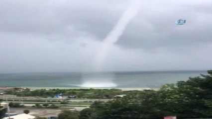 Denizde Çıkan Hortum Kamerada