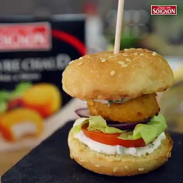 Est-ce que vous seriez partants pour des mini burgers de chèvre chaud pané tout mignons et délicieux pour l’apéro ? :)