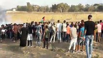 #شاهد مباشر  تغطية ميدانية للأحداث على حدود قطاع غزة  والمواجهات العنيفة بين شبان فلسطينيين وجنود الاحتلال