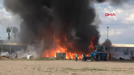 Ankara'da Elektrik Malzemesi Üreten Fabrikada Yangın Çıktı-Aktuel