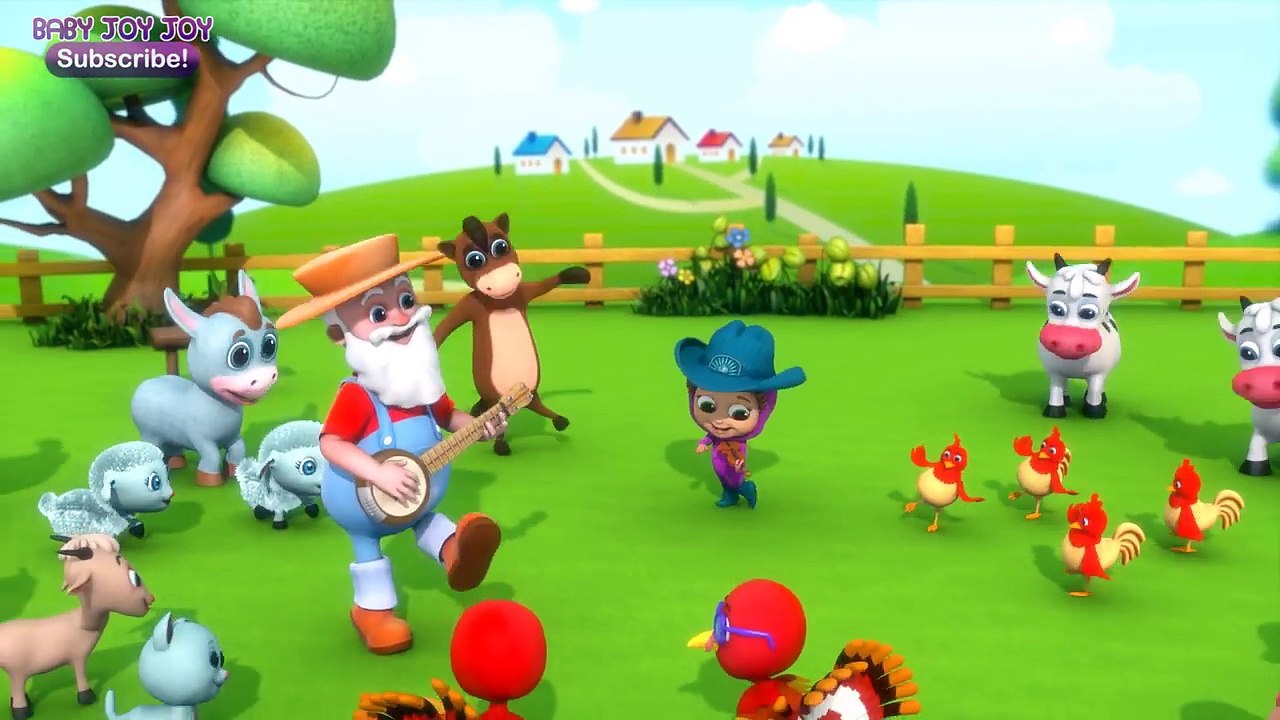 Old MacDonald (Learn Counting & Animal Sounds) | Educational Nursery Rhyme Compilation
