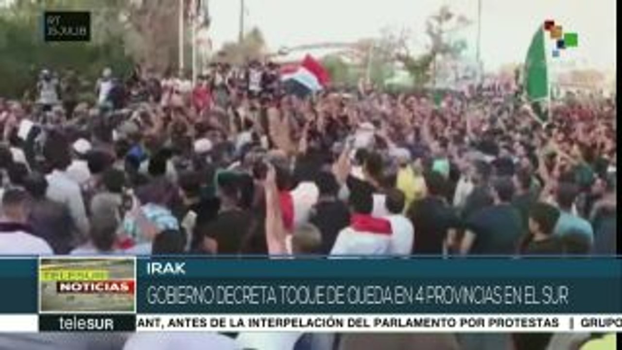Decreta gobierno iraquí toque de queda en 4 provincias al sur del país
