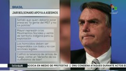 Precandidato presidencial defiende autores de masacre en Brasil