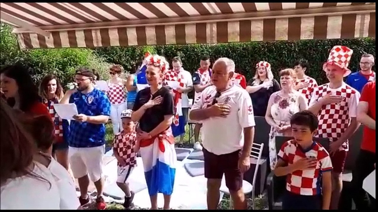 Coupe du monde : des lorrains d'origines croates entonne l'hymne de leur pays