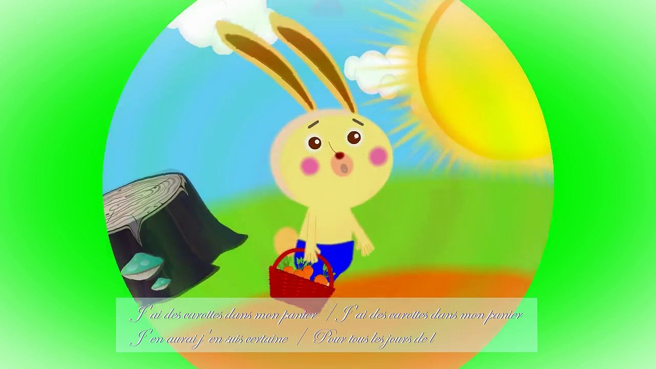 Jai des carottes dans mon panier/Comptine sur les legumes/Comptines enfantines