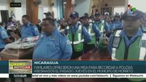 Nicaragua: homenajean a cuatro policías asesinados en Morrito