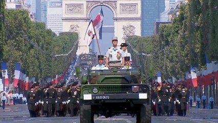 President Macron leads military parade for Bastille Day