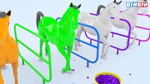 Learn Colors With Horse 3D Ice Cream For Kids #z   Colours Play Doh Toys for Children Toddlers