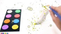 Learn Colors With Kinetic Sand Painting High Heels Surprise Toys For Kids