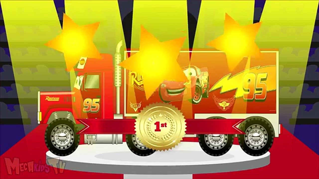 Disney Lightning Mcqueen And Dinoco Big Truck - Video For Kids